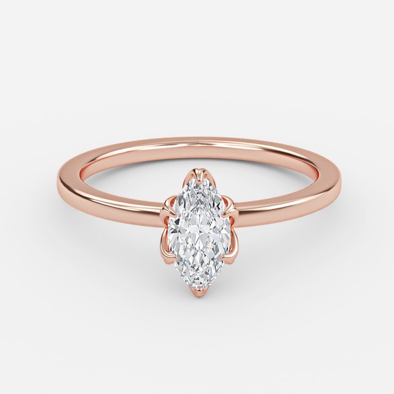 Samira Marquise Solitaire Moissanite Engagement Ring