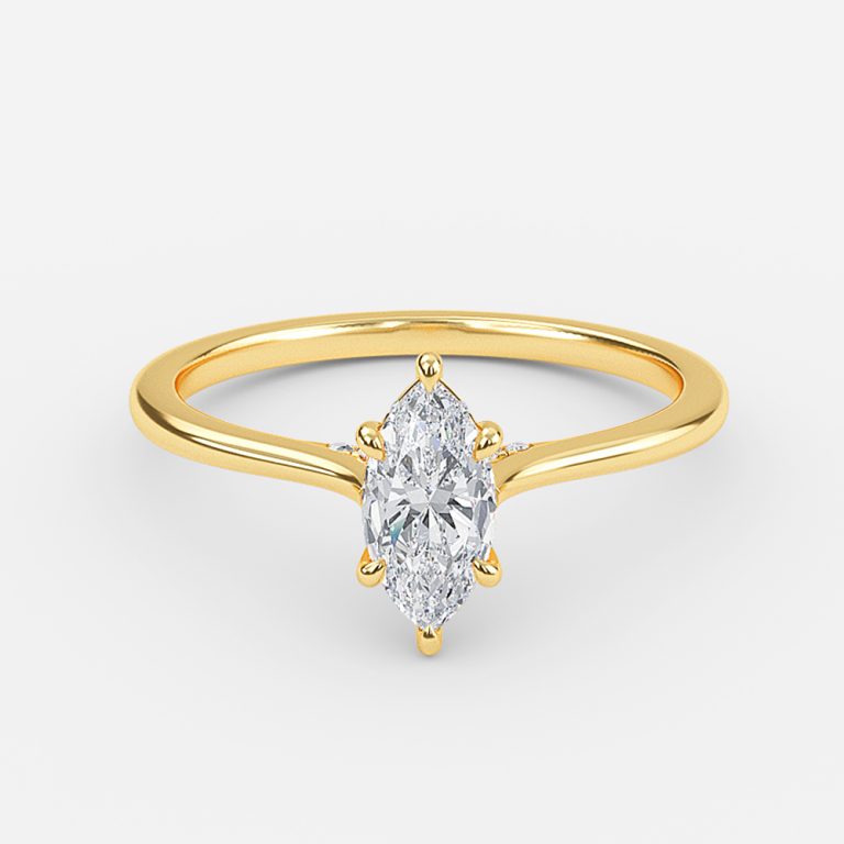 Pandora Marquise Hidden Halo Moissanite Engagement Ring