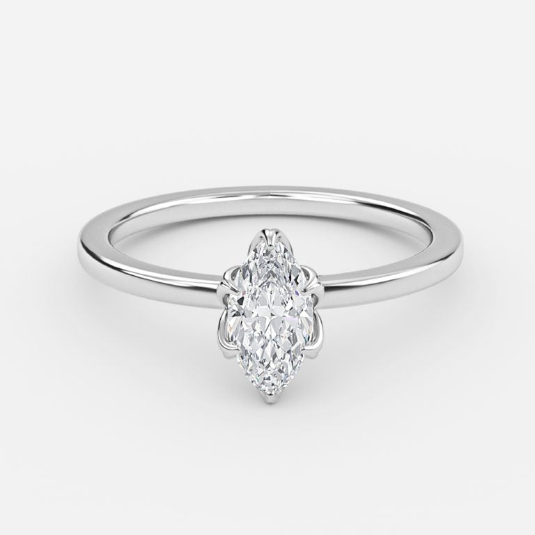 Samira Marquise Solitaire Moissanite Engagement Ring