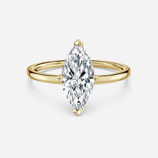 Dasha Marquise Solitaire Moissanite Engagement Ring