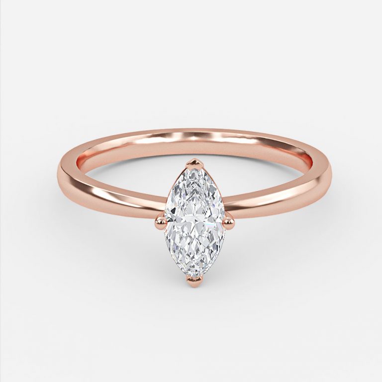 Idalia Marquise Solitaire Moissanite Engagement Ring