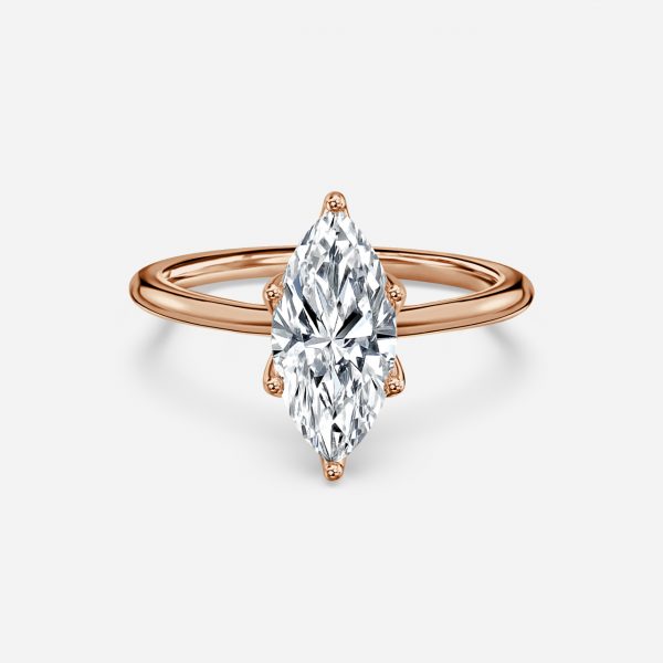 Raquel Marquise Solitaire Moissanite Engagement Ring