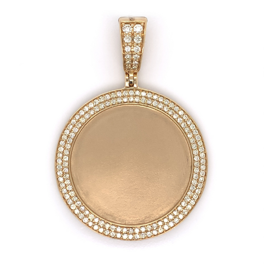 2.00 CT Moissanite Iced Out Memory Pendant