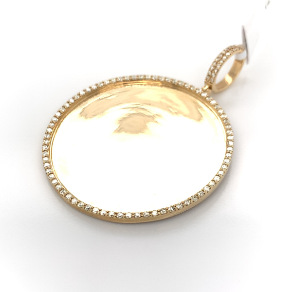 2.00 CT Moissanite Iced Out Image Pendant