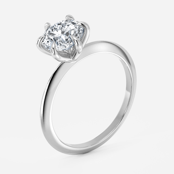 Cosima Round Solitaire Moissanite Engagement Ring