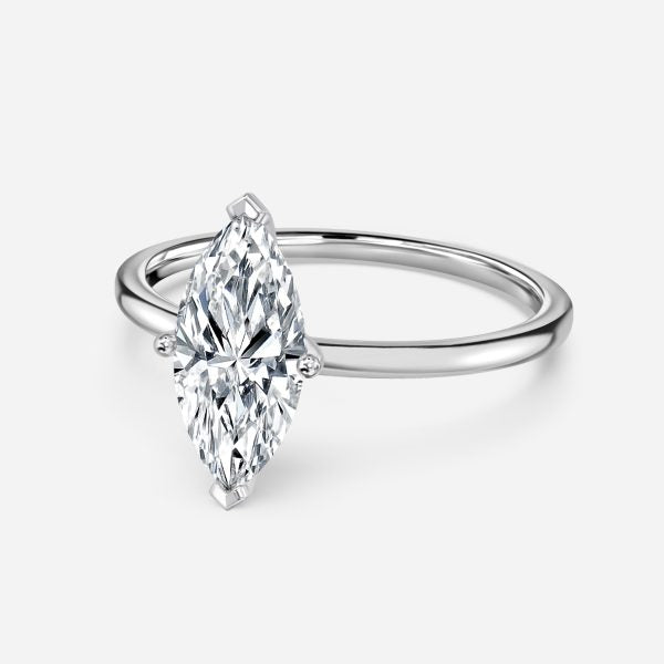 Dasha Marquise Solitaire Moissanite Engagement Ring