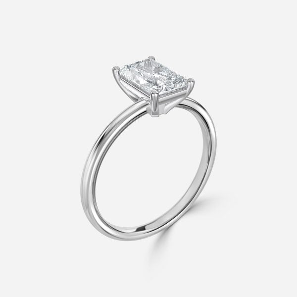 Dasha Radiant Solitaire Moissanite Engagement Ring