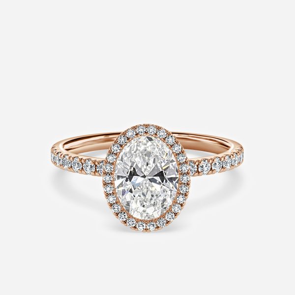 Tatienne Oval Halo Moissanite Engagement Ring