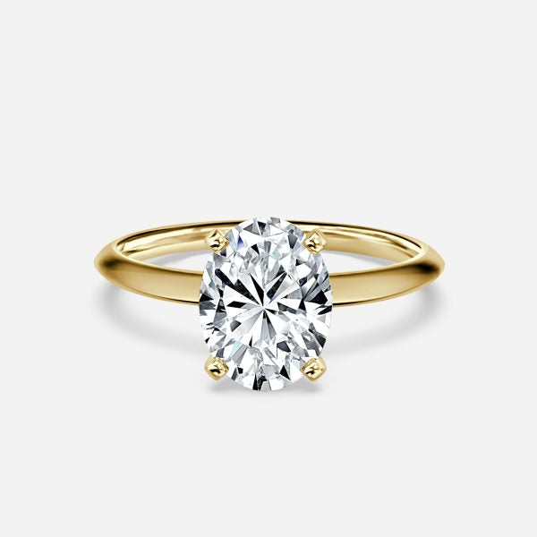 Arlette Oval Solitaire Moissanite Engagement Ring