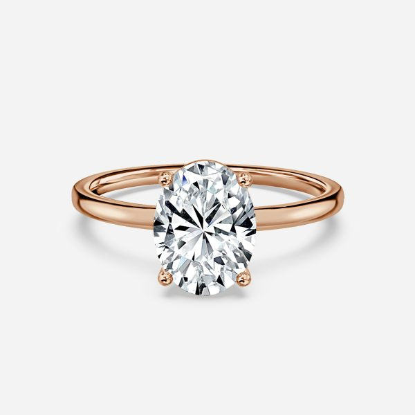 Dasha Oval Solitaire Moissanite Engagement Ring