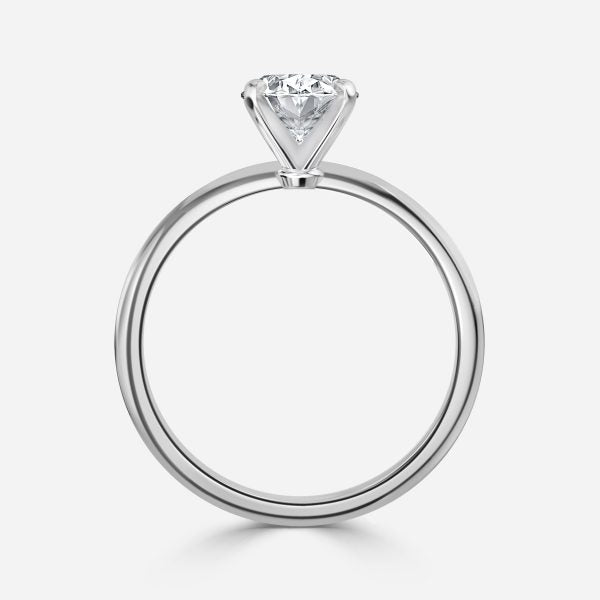 Arlette Oval Solitaire Moissanite Engagement Ring