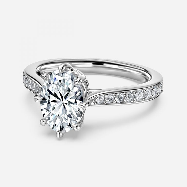 Bellatrix Oval Vintage Moissanite Engagement Ring