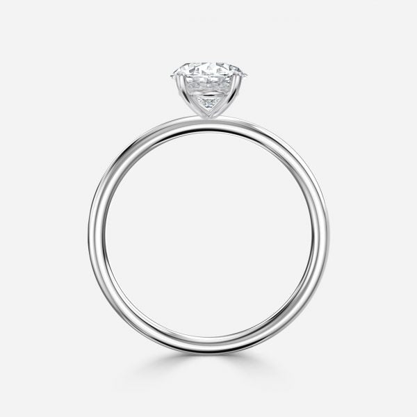 Ailani Oval Solitaire Moissanite Engagement Ring