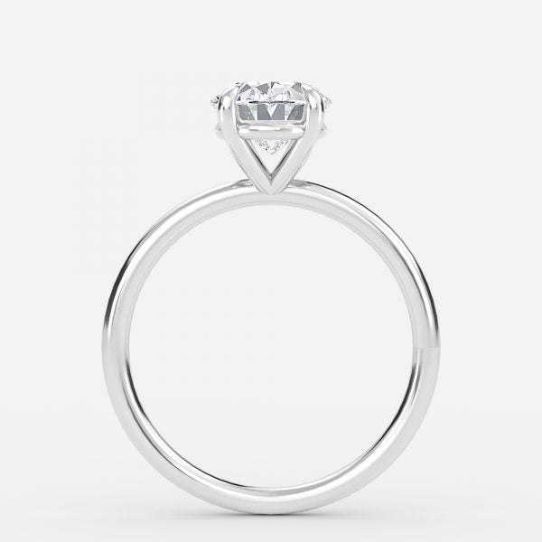 Alara Oval Solitaire Moissanite Engagement Ring