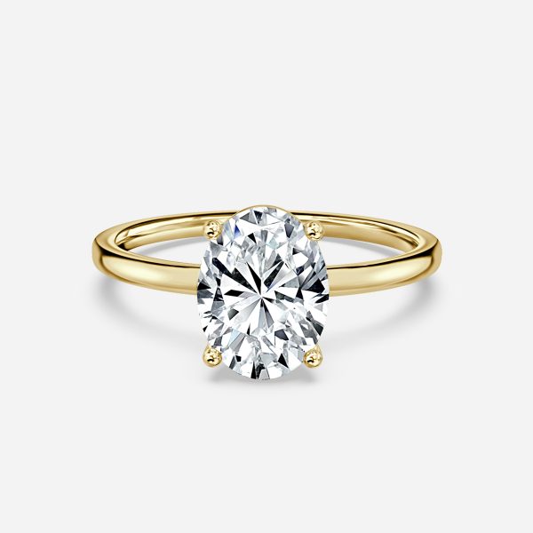 Dasha Oval Solitaire Moissanite Engagement Ring