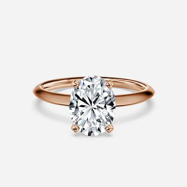 Arlette Oval Solitaire Moissanite Engagement Ring