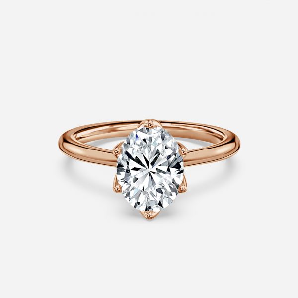 Raquel Oval Solitaire Moissanite Engagement Ring