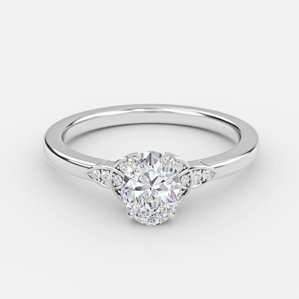 Kerensa Oval Vintage Inspired Moissanite Engagement Ring