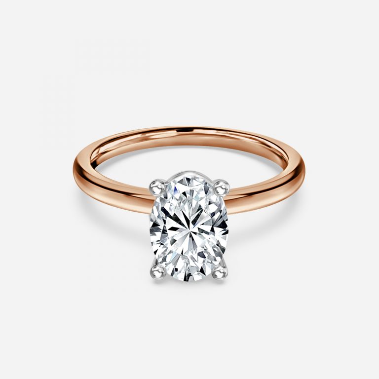 Magalie Oval Solitaire Moissanite Engagement Ring