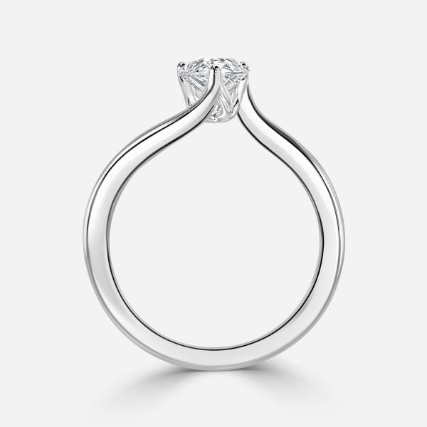 Azura Pear Solitaire Moissanite Engagement Ring