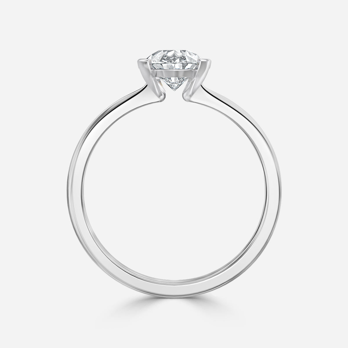 Briar Pear Bezel Moissanite Engagement Ring