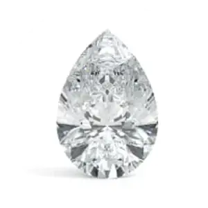 Pear Shape Moissanite Engagement Ring