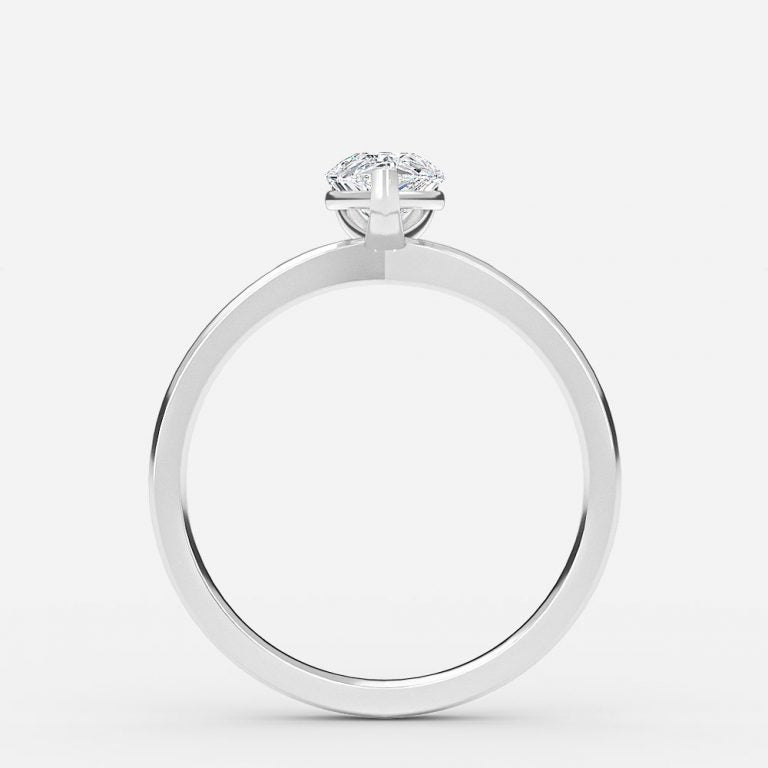 Idalia Pear Solitaire Moissanite Engagement Ring