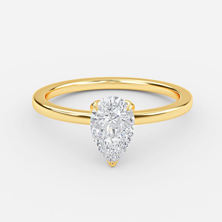 Samira Pear Solitaire Moissanite Engagement Ring