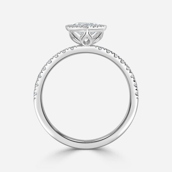 Tatienne Marquise Halo Moissanite Engagement Ring