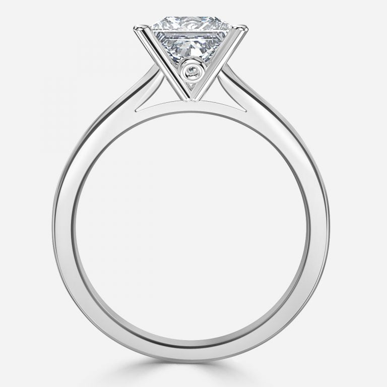 Yuna Princess Solitaire Moissanite Engagement Ring