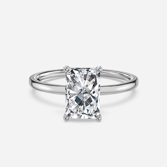 Dasha Radiant Solitaire Moissanite Engagement Ring