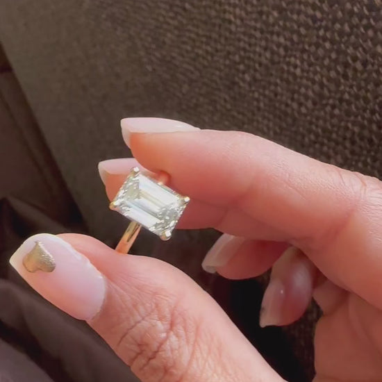 Moissanite Engagement Ring