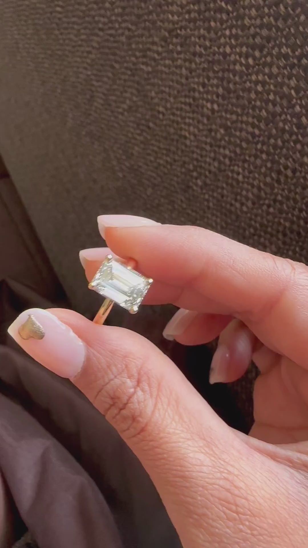 Moissanite Engagement Ring