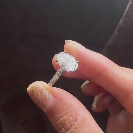 Moissanite Engagement Ring