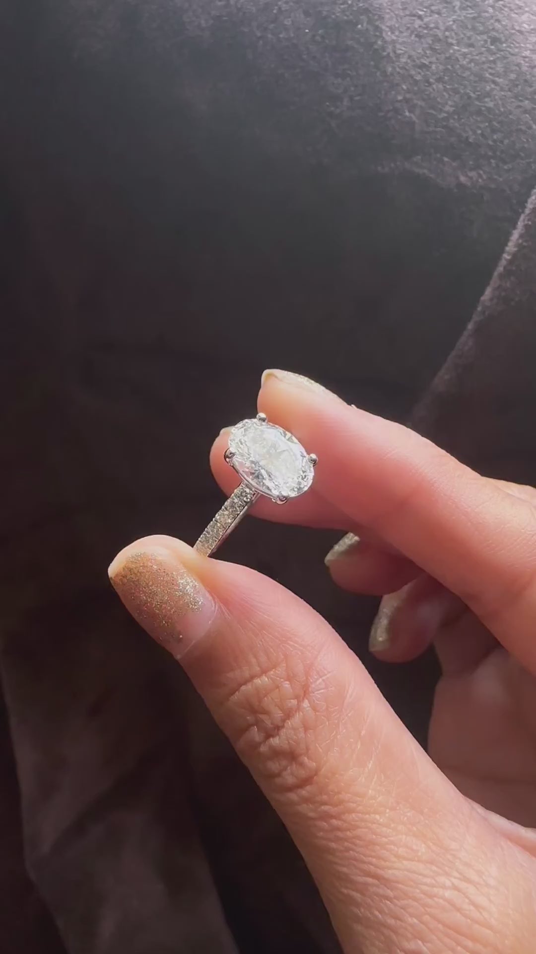 Moissanite Engagement Ring