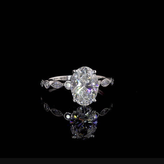 Pailin Oval Moissanite Engagement Ring