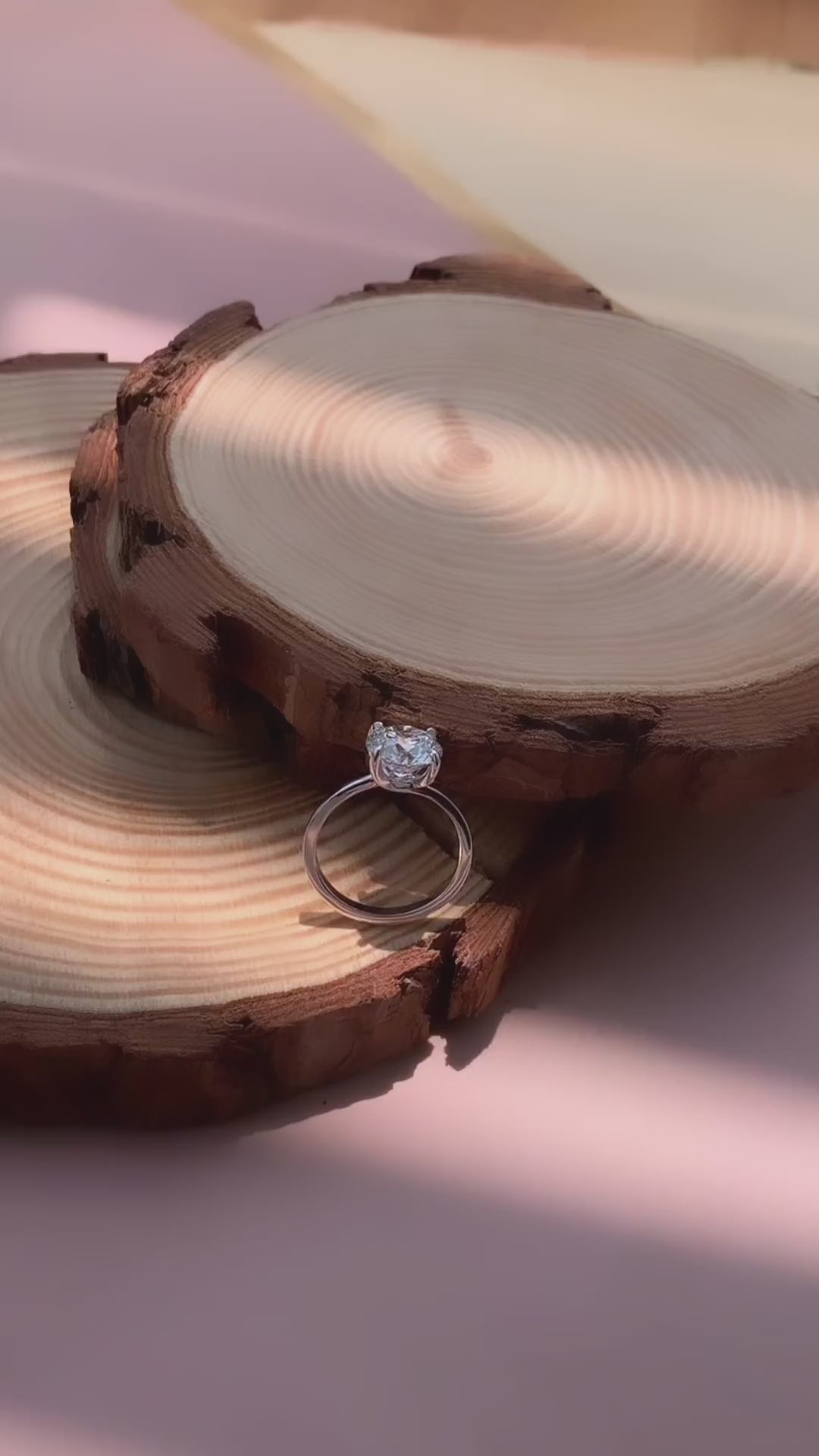 Round Moissanite Engagement Ring