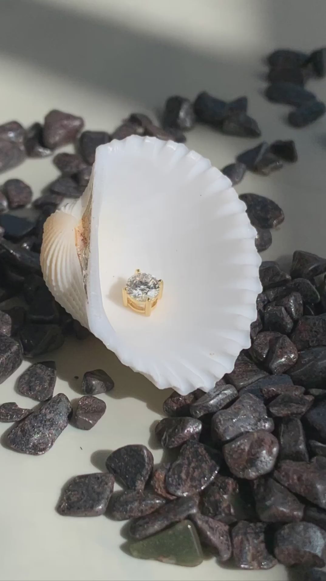 4 Prong Round Moissanite Pendant