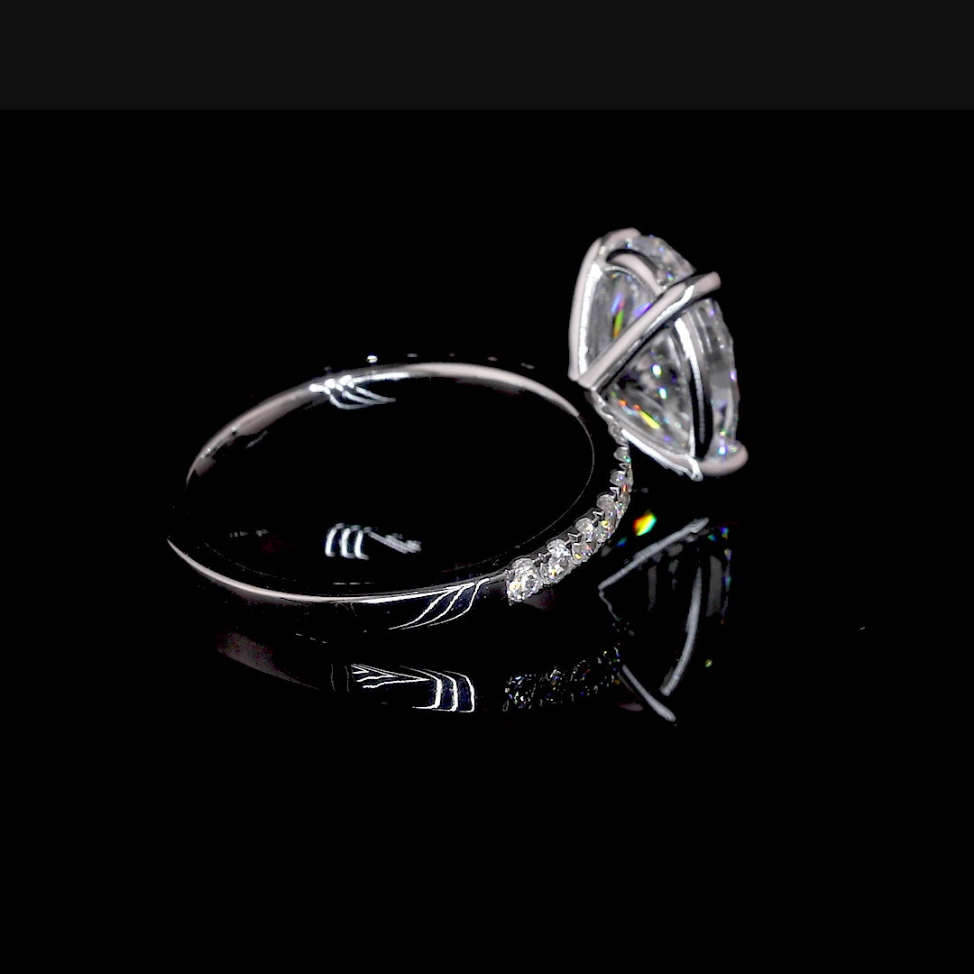 Moissanite Engagement Ring