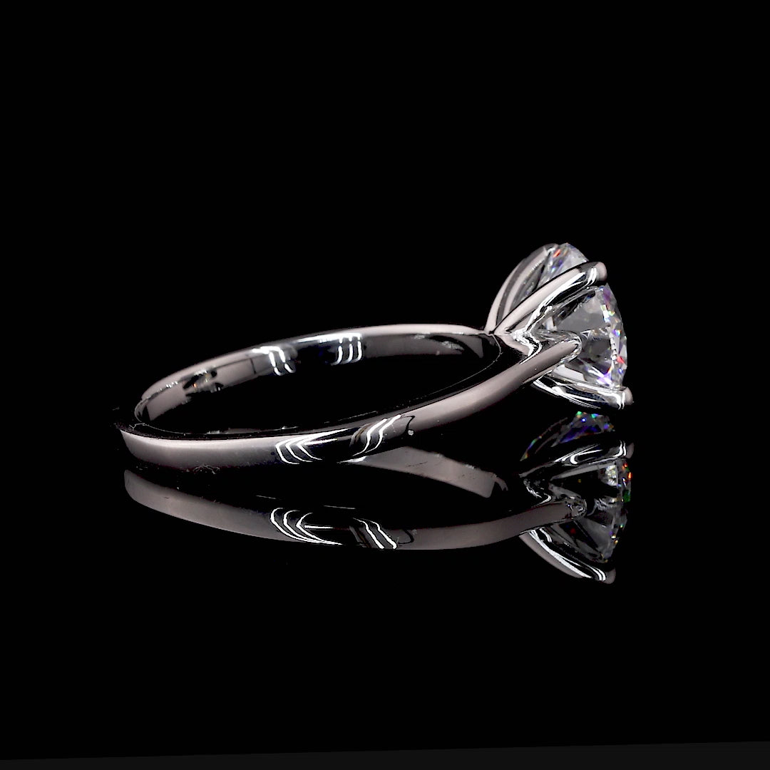 Moissanite Engagement Ring