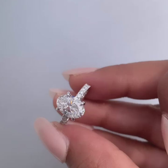 Moissanite Engagement Ring