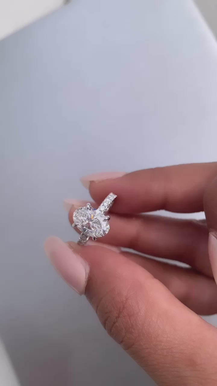 Moissanite Engagement Ring