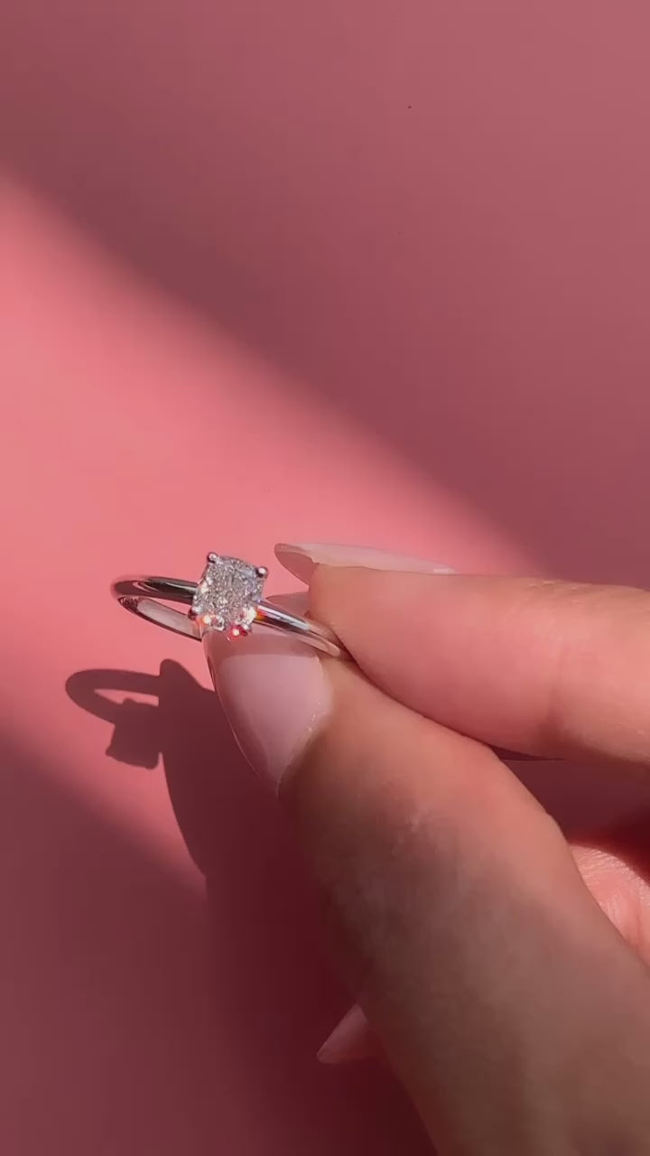 Ailani Cushion Moissanite Engagement Ring