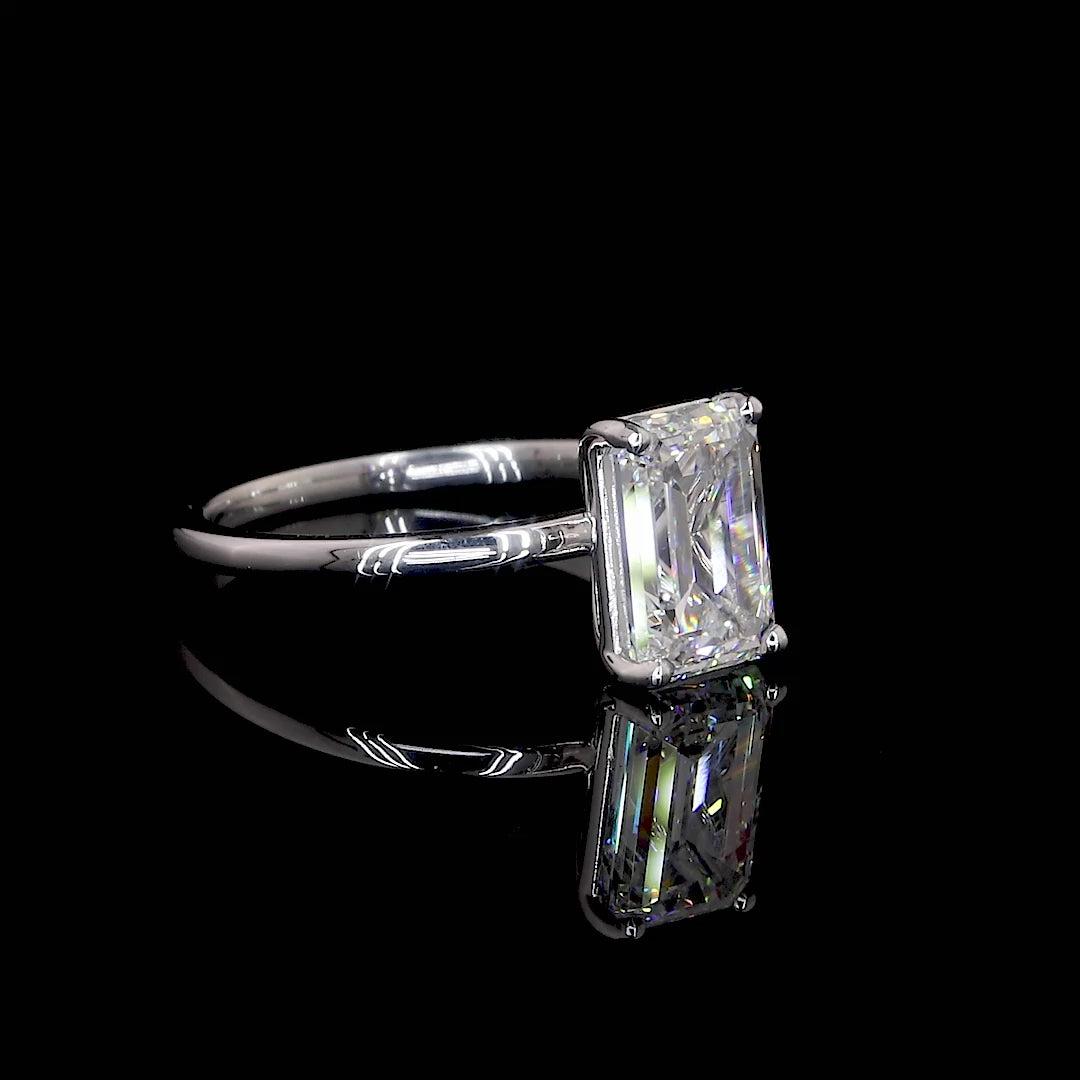 Emerald Engagement Ring