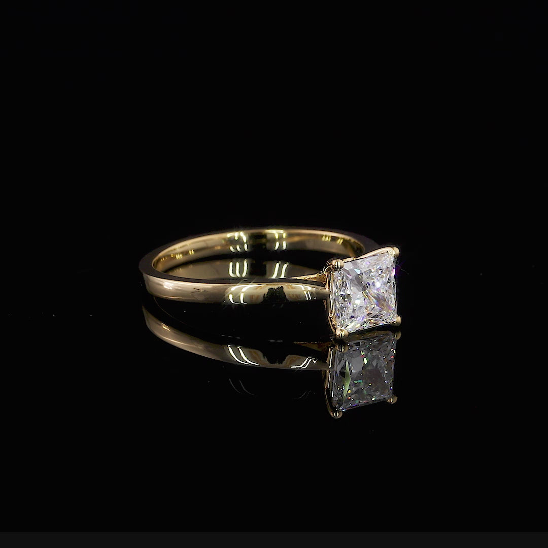 Yuna Princess Solitaire Engagement Ring