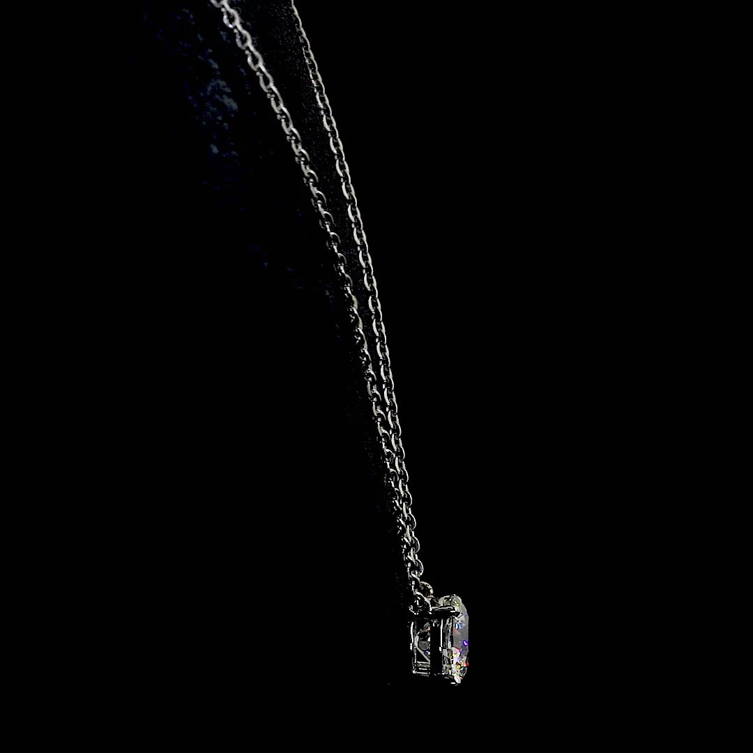 Classy Moissanite Solitaire Pendant