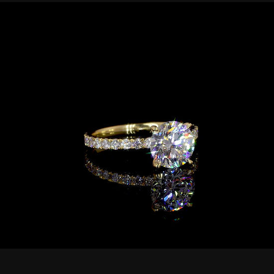 Classy Moissanite Engagement Ring