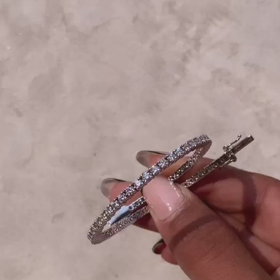 4 Prong Round Moissanite Bracelet