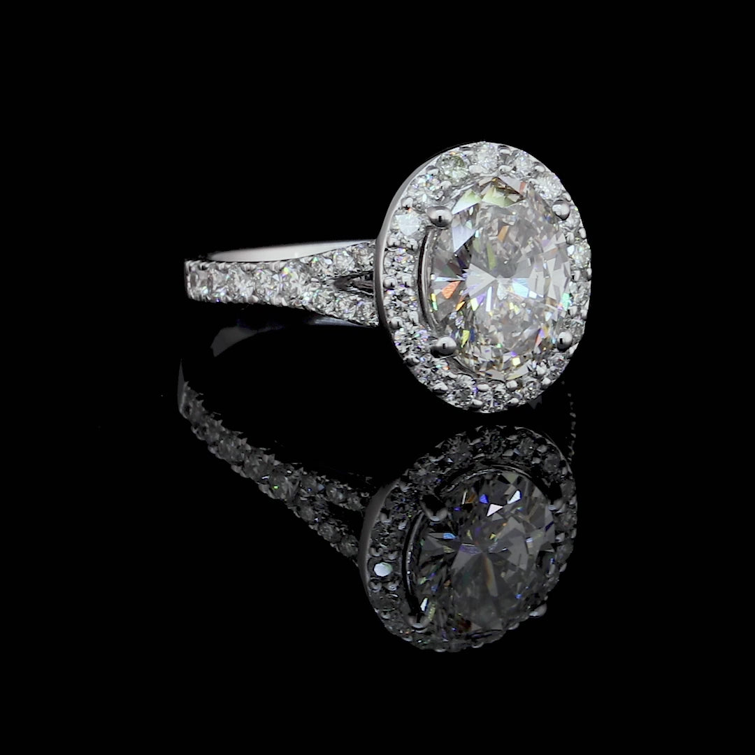 Dove Oval Engagement Ring