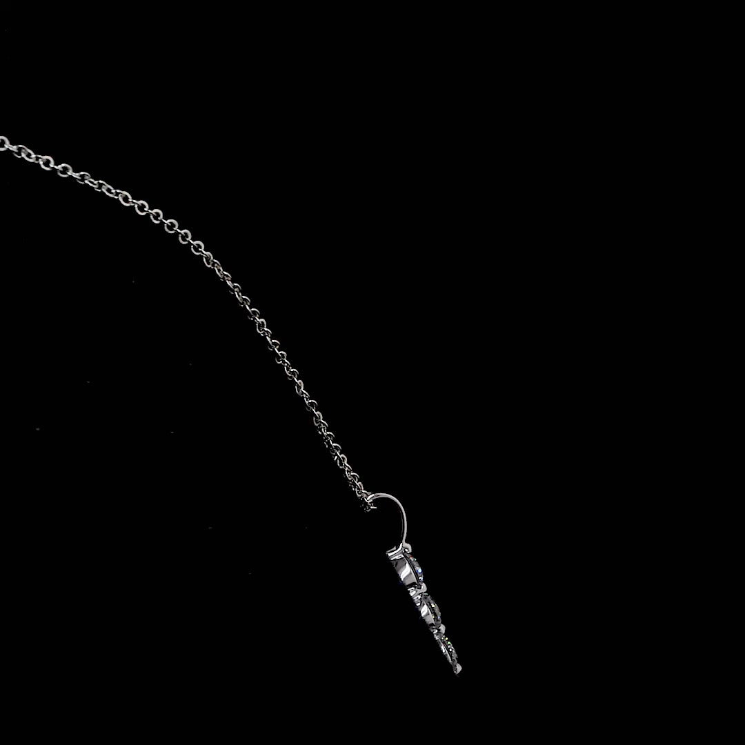Moissanite Three Stone Pendant